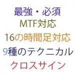 16の時間足、9種類のテクニカルに対応！オリジナルテックライン