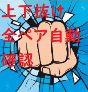 全通貨ペアの移動平均の上抜け／下抜け確認