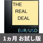 THE REAL DEAL_EURUSD【1ヶ月版】