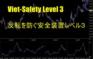 月間200pips エントリー後の「反転」を極限に減らす装置 】4通貨比較版　Viet-Safety Level 3