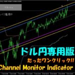 【自動チャネルアラートシステム】Channel Monitor インジケーター【ドル円専用版】