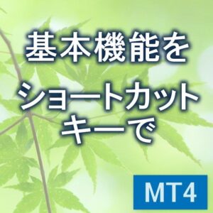 MT4基本機能をショートカットキーで　【KD_BasicAddKey】