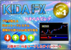 KIDA式 聖杯FX サインツール シグナルツール 勝率77.8%越え継続中！！（トレード手法 スキャルピング インジケーター デイトレード 必勝法 投資システム）