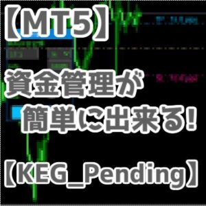 【MT5】資金管理を自動計算する裁量補助ツール【KEG_Pending】