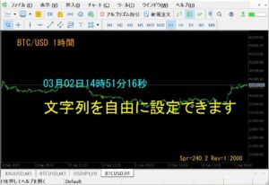 ！！MT5 版　完成！！　チャート画面に日本時間リアルタイム表示、動画説明文など、大きく表示できますよ。