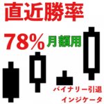 【単発勝率78％】期間限定販売 - バイナリー稼ぎすぎて引退したインジケーター　サブスク用