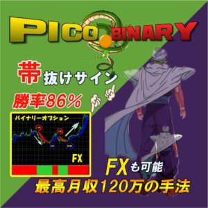 【最強】平均勝率83％ PICOバイナリー 勝てるポイントでエントリーするので高勝率！！動画をご覧ください サインツール高勝率高精度