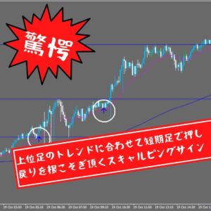 上位足のトレンドを1分足、5分足の押し戻りを的確に捉える「高勝率短期売買」サイン