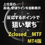 日足や４時間足など上位足のレジサポラインを自動表示するインジケーター　Zclosed_MTF【 MT４版】