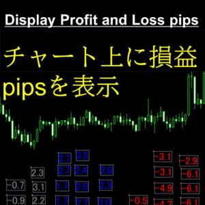 Display profit and loss pips（ポジションごとの損益pipsをチャートに表示）