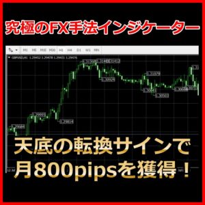 究極のFX手法インジケーター〈天底の転換サインで月800pipsを獲得！〉