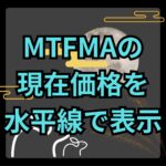 【MT4】別時間足のMA現在価格に水平線を引くインジケーター【SHIKI_MTFMA_HLINE】