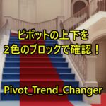 前日のピボットより上か下かを一日ごとに色分け！「Pivot_Trend_Changer」