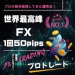 FXの【世界最高峰１回50pips】 圧倒的な2年間の実績で、毎回の利確幅50pipsを狙ったトレード手法